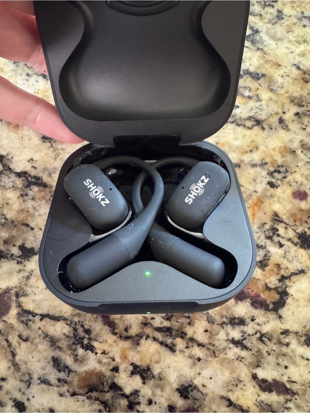 Shokz OpenFit Over-Ear Open-Ear Headphones — Black - Picture 2 of 8